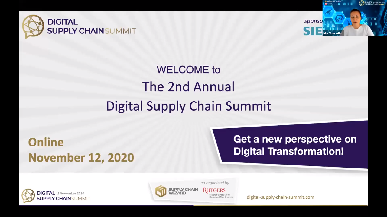 Digital Supply Chain Summit 2020 - Opening