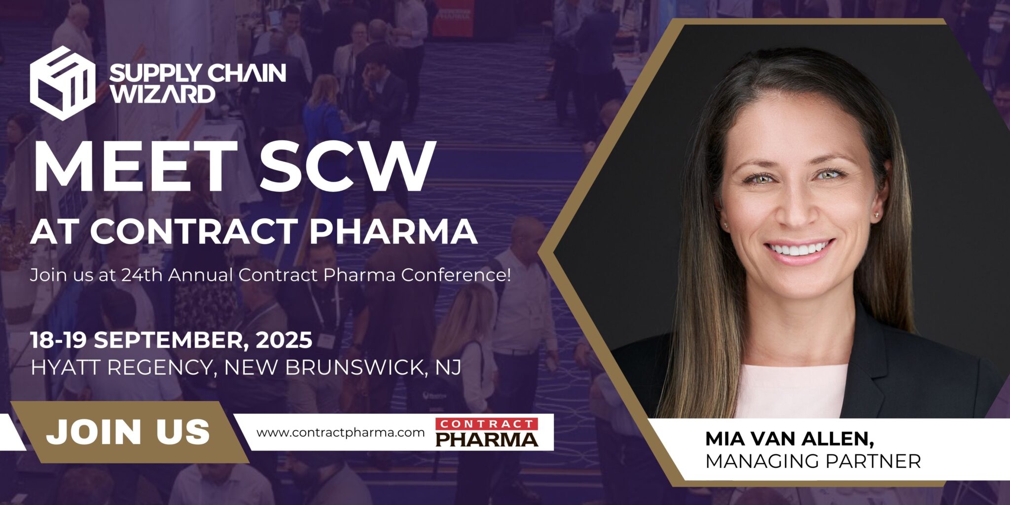 SCW to attend Contract Pharma Conference 2025