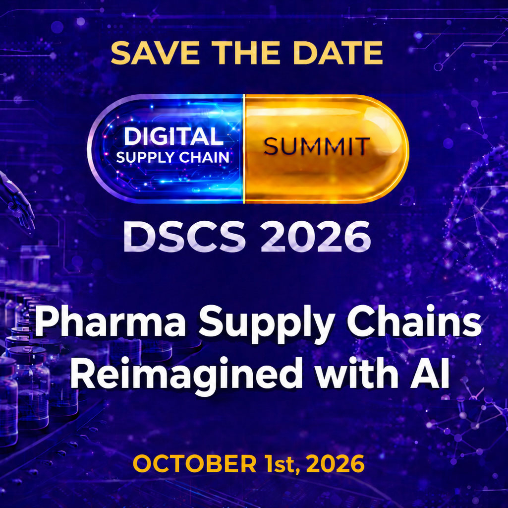 DSCS 2026 Save the Date, Pharma Supply Chains Reimagined with AI